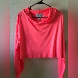 SOLD ON EB@Y NWOTS Cute booty lounge coral/pink neon lights crop top.